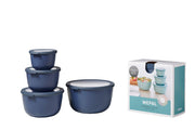 Mepal - Cirqula 4-Piece Deep Round Container - Limolin 