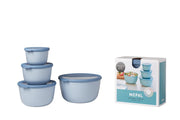 Mepal - Cirqula 4-Piece Deep Round Container - Limolin 