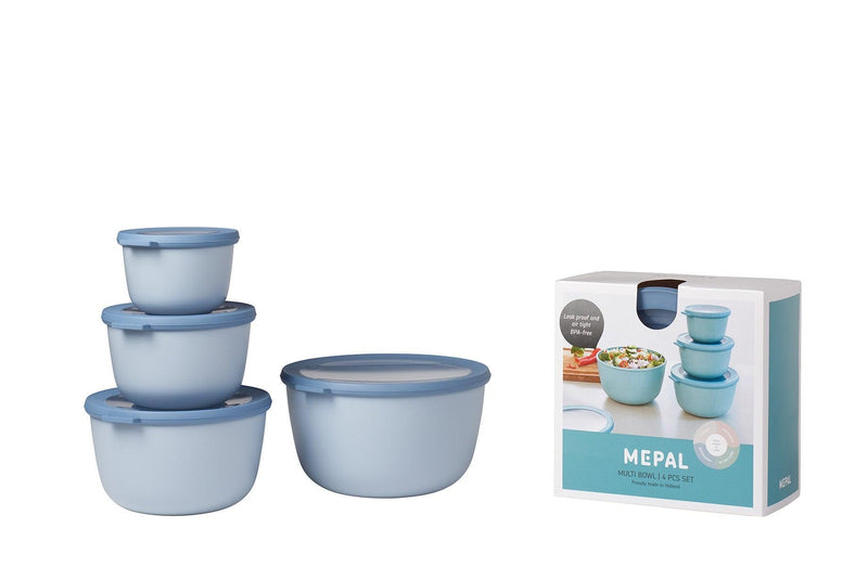 Mepal - Cirqula 4-Piece Deep Round Container - Limolin 