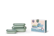 Mepal - Cirqula Multi-Bowl Low Rectangular 3-Part Set - Limolin 