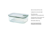 Mepal - Easyclip Glass Food Storage Box 1000 Ml / 34 Oz - Limolin 