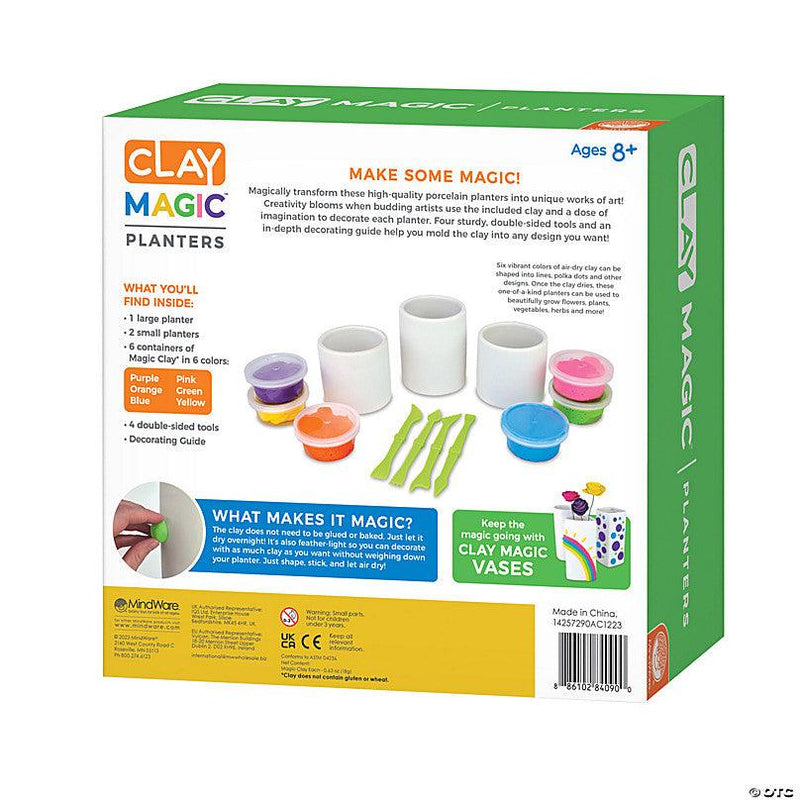 Mindware - Clay Magic Planters Craft Kit - Limolin 