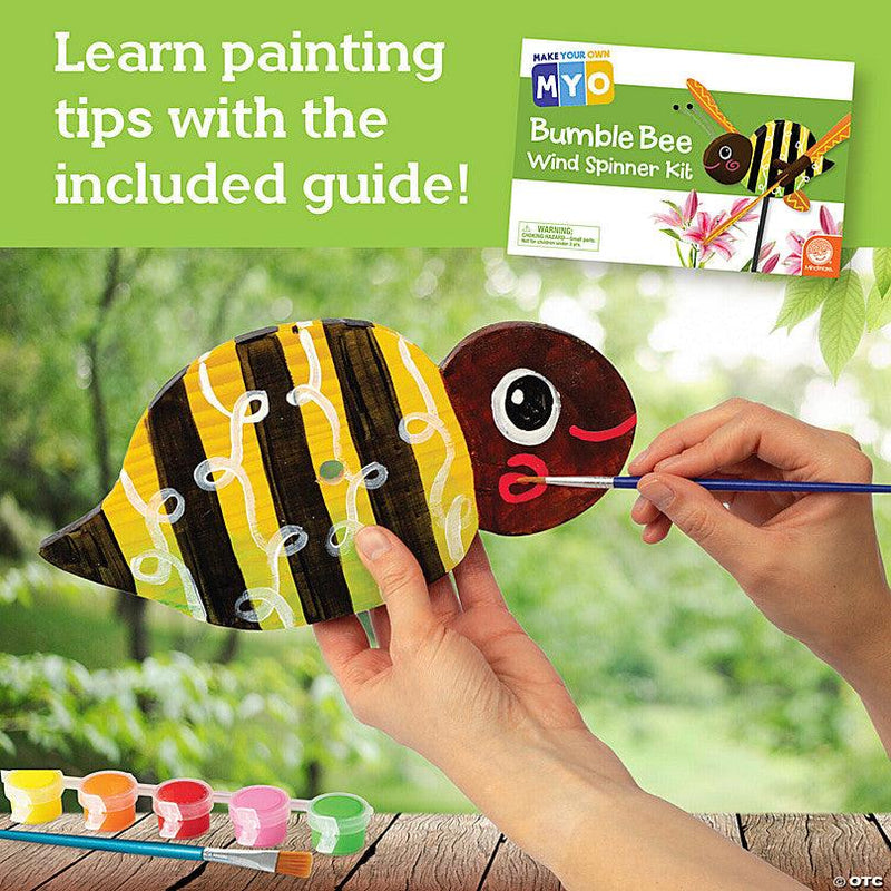 Mindware - Make Your Own Bumble Bee Wind Spinner Craft Kit - Limolin 