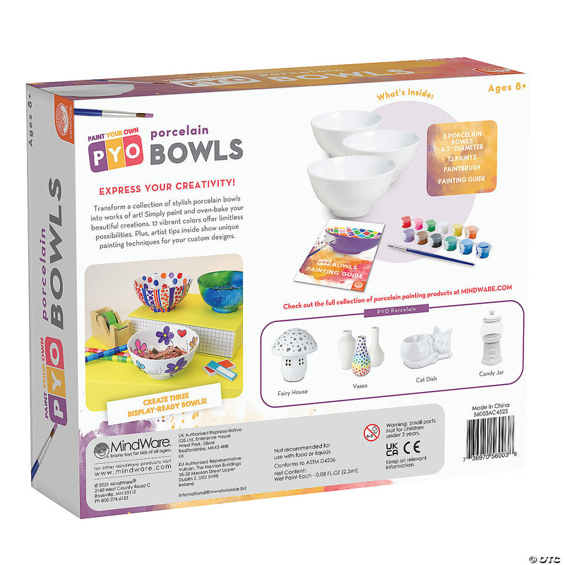 Mindware - Paint - Your - Own Porcelain Bowls - Limolin 