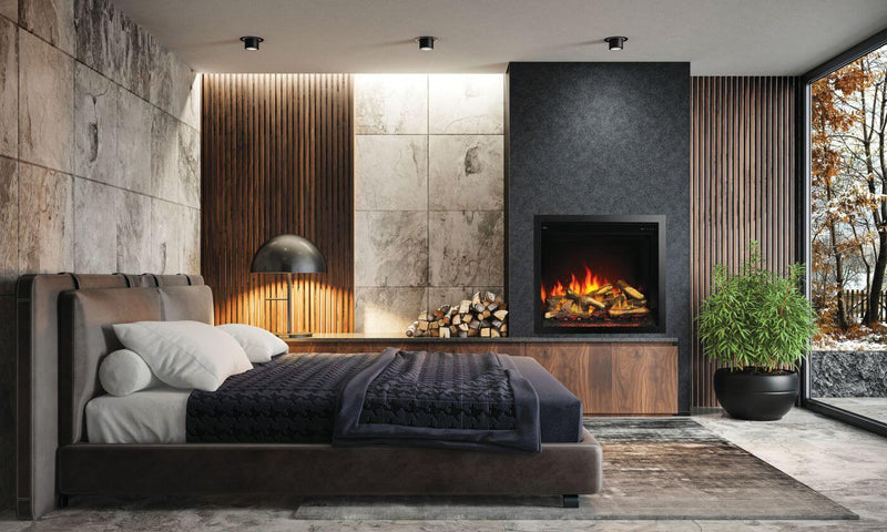 Napoleon - Elevation Built-In Electric Fireplace - NEFB36H-MF (NEFB36H-MF) - installed room view.