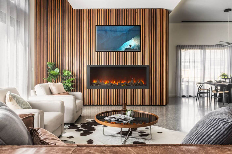 Napoleon - Astound Built-In Electric Fireplace - NEFB62AB (B62AB) - installed room view.