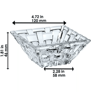 Nachtmann - BOSSA NOVA 1 Rectangular Plate & 2 Square Bowls (Set of 3) - Limolin 