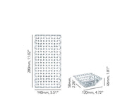 Nachtmann - BOSSA NOVA 1 Rectangular Plate & 2 Square Bowls (Set of 3) - Limolin 