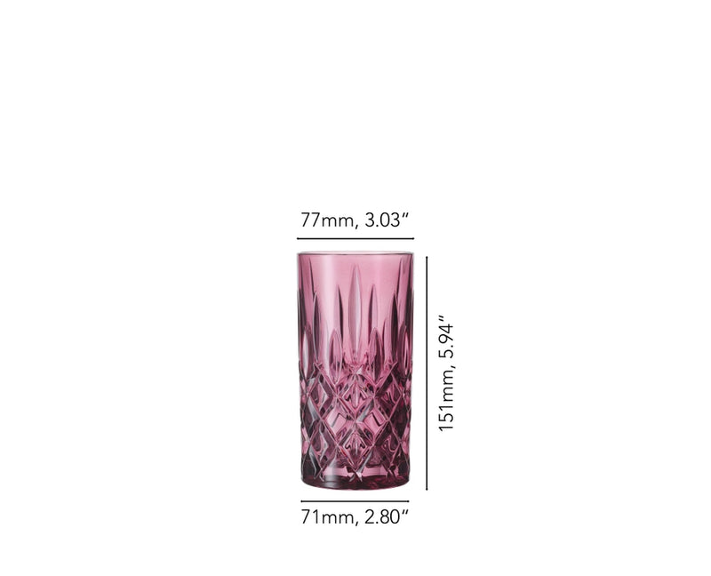 Nachtmann - Noblesse Long Drink Berry Set of 2 - Limolin 