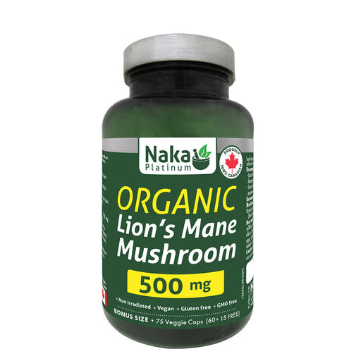 Naka Platinum - Lion's Mane 75Caps. - Limolin 