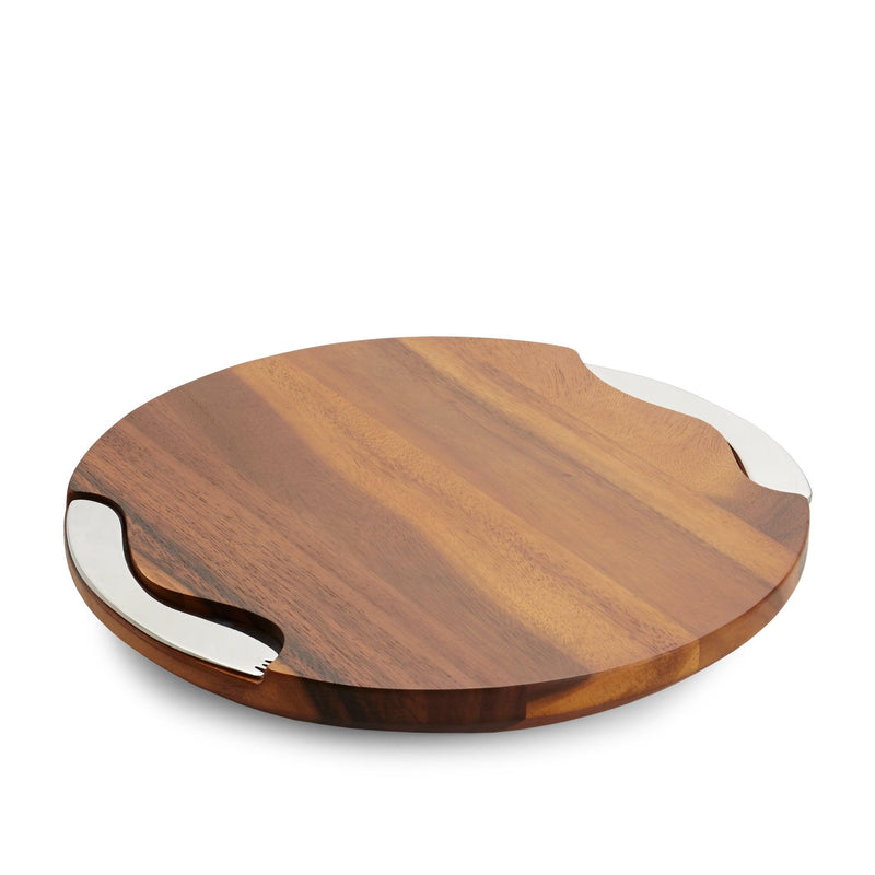 Nambe - Cheese Block With Knife & Spreader 15" - Limolin 