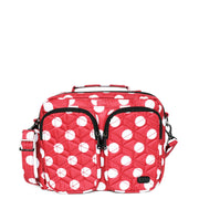LUG - Navigator Crossbody Bag - CRIMSON LARGE DOT - colour view
