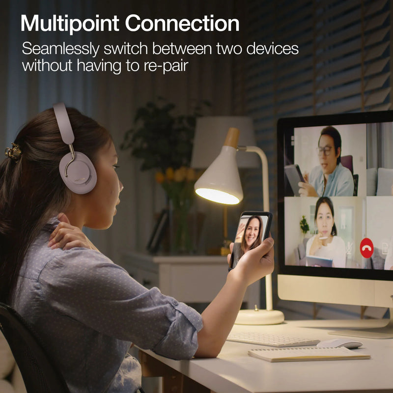 Naztech Bluetooth Headphones - AURA 360 ANC Wireless Noise Cancelling Over-the-Ear Headphones - Limolin 