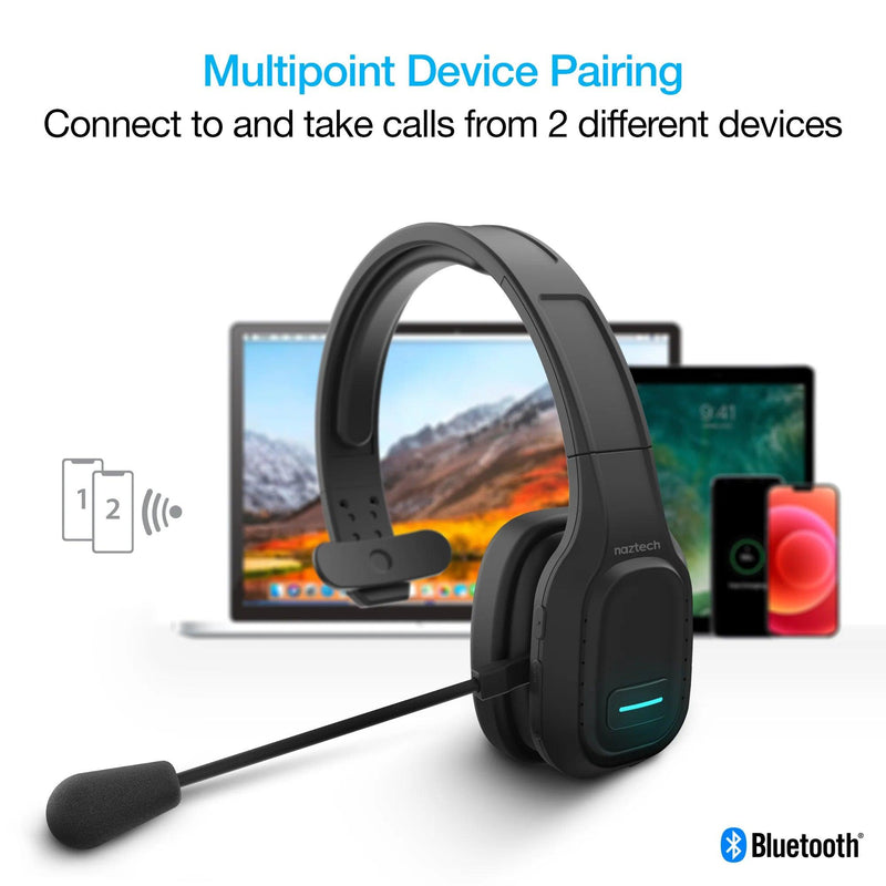 Naztech - NXT-700 Pro Noise Cancelling Home/Office Wireless Headset - Limolin 
