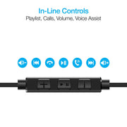 Naztech - Platinum High Fidelity USB-C Earbuds Black - Limolin 
