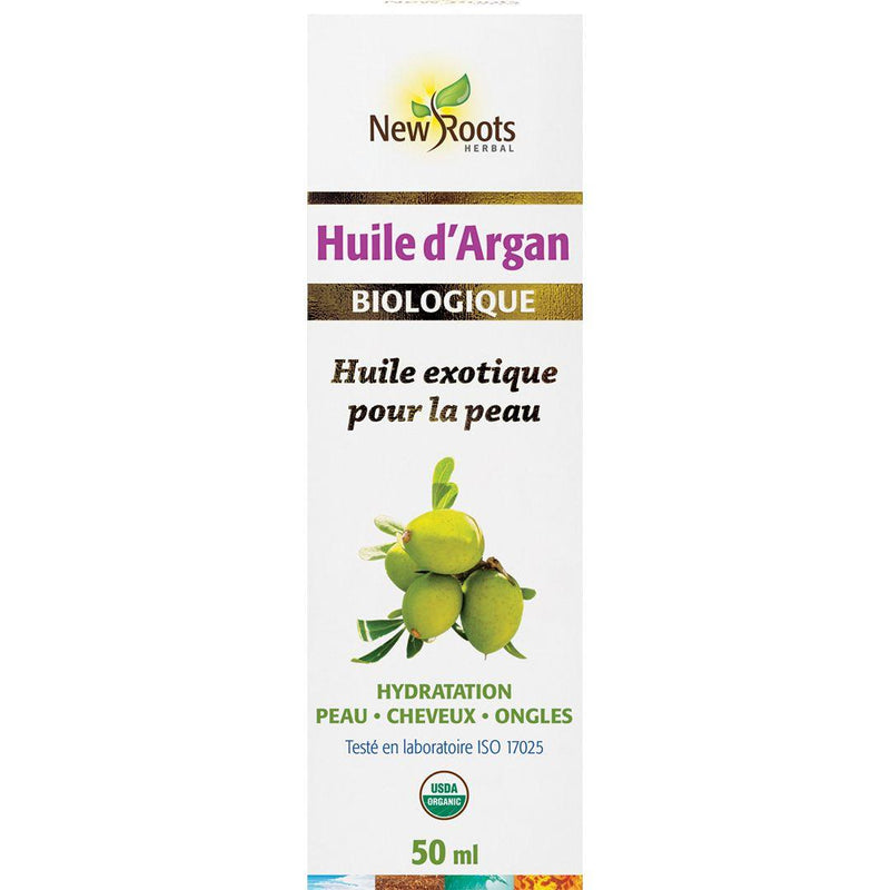 New Roots Herbal - Argan Oil Certified Organic - 50Ml - Limolin 