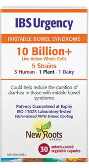 New Roots Herbal - Ibs Urgency 10 Billion+ 60 Vcaps - Limolin 