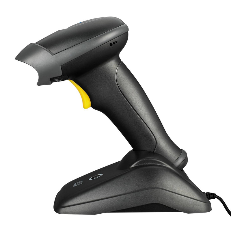 Adesso - Barcode Scanner Bluetooth Spill Resistant Antimicrobial 2D QR 1D Barcodes CMOS Sensor Drop Protection - Black