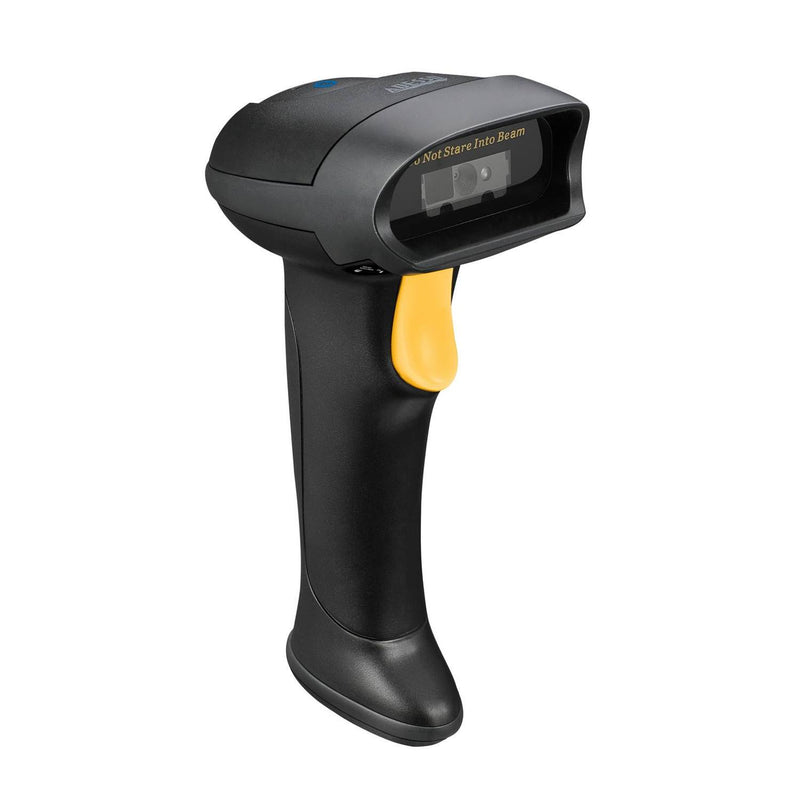 Adesso - Barcode Scanner Bluetooth Spill Resistant Antimicrobial 2D QR 1D Barcodes CMOS Sensor Drop Protection - Black