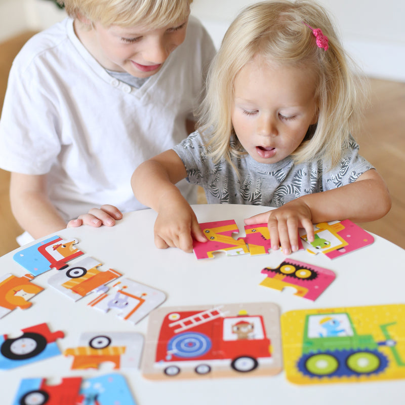 Banana Panda - ON-THE-GO - 20pc PUZZLE - VEHICLES (2+) - Limolin 