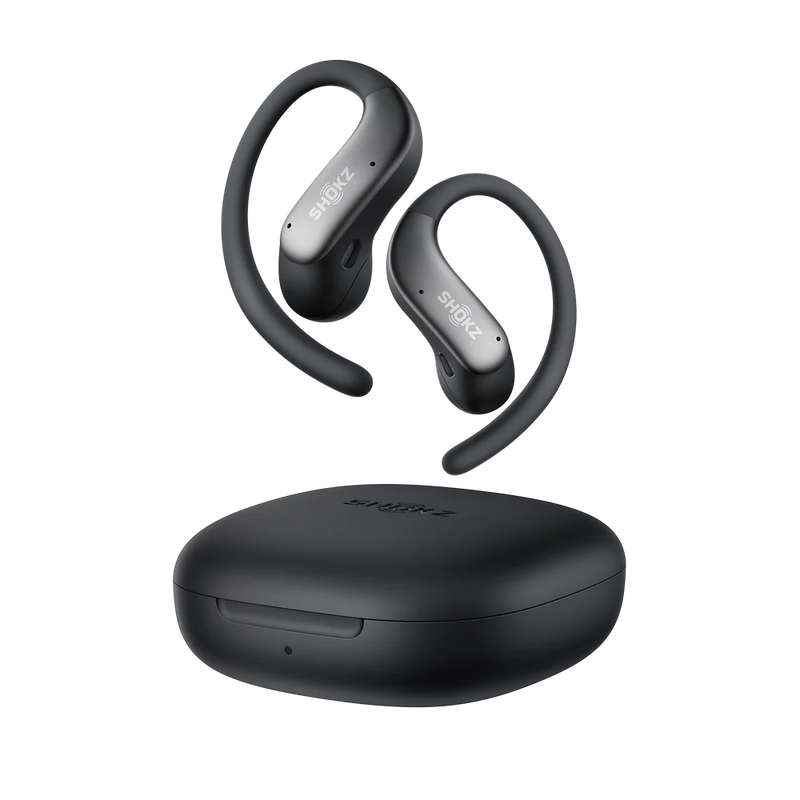 Shokz – OpenFit Air 2 Black Bluetooth Headset Smart Mic Around Ear Air Conduction - OpenBass - Water Resistant IP54