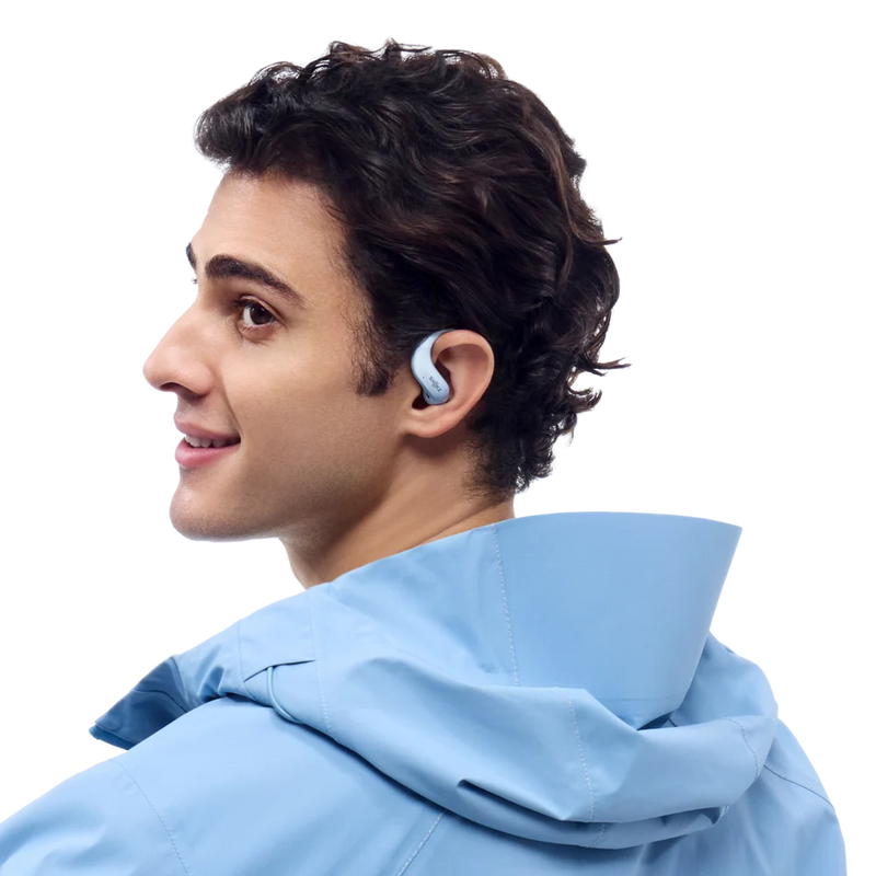 Shokz – OpenFit Air 2 Black Bluetooth Headset Smart Mic Around Ear Air Conduction - OpenBass - Water Resistant IP54
