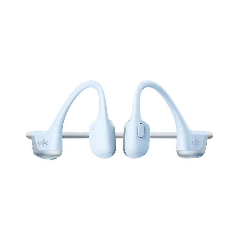 Shokz – OpenRun Air 2, casque Bluetooth bleu glacier avec micro à conduction osseuse – Léger – Étanche IP67