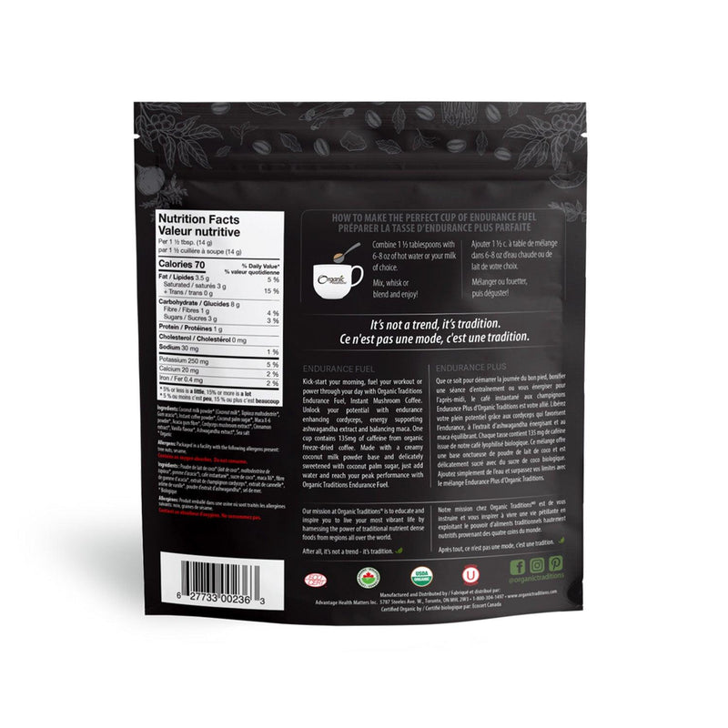 Organic Traditions - Endurance Fuel Mushroom Coffee - Limolin 