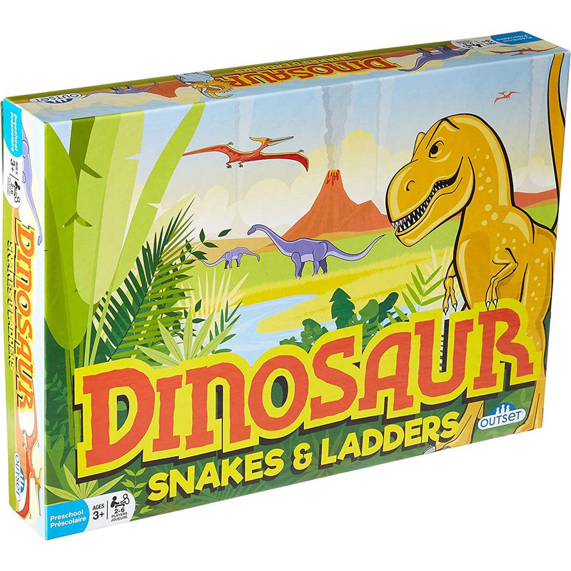 Outset Media - Dinosaur Snakes and Ladders (Vintage Design) - Limolin 