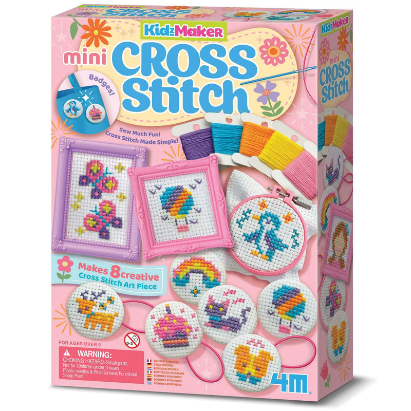 4M - KidzMaker - Mini Cross Stitch Buttons