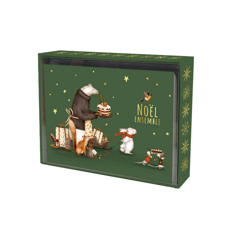 PBI ACN - CARTE NOËL ENS. DE 20 - AMIS POUR NOËL - Limolin 