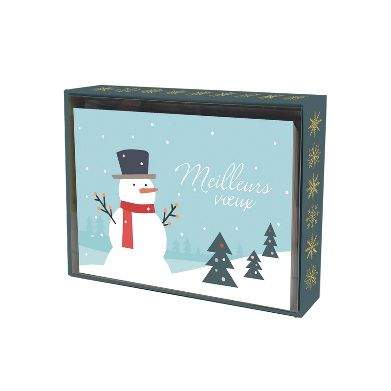 PBI ACN - CARTE NOËL ENS. DE 20 - BONHOMME DE NEIGE - Limolin 