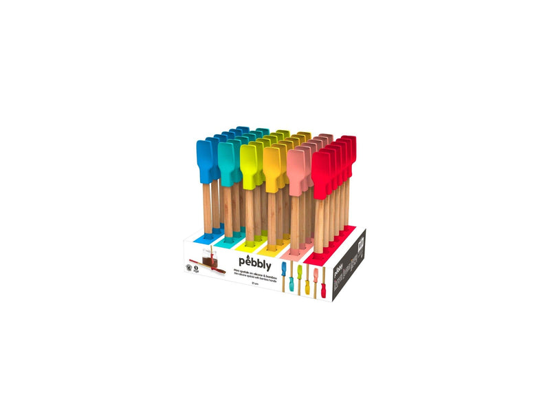 PEBBLY - BAMBOO Mini Silicone Spatula (Pack of 36) - Limolin 
