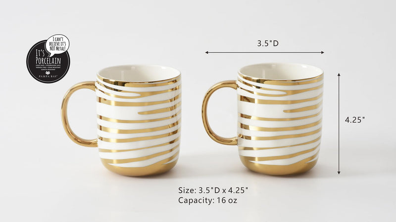 Pampa Bay - Gift Set Striped Mugs - Limolin 