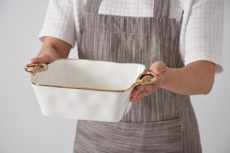 Pampa Bay - Golden Handles Square Baking Dish - Limolin 