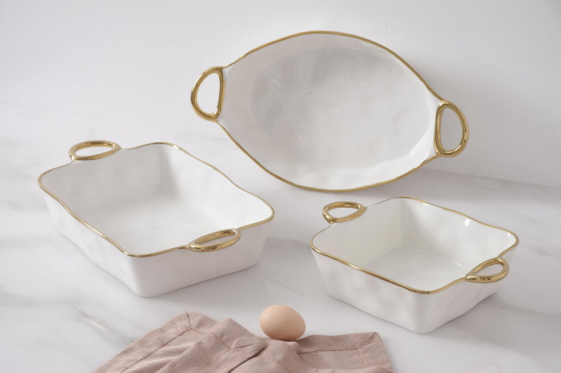 Pampa Bay - Golden Handles Square Baking Dish - Limolin 