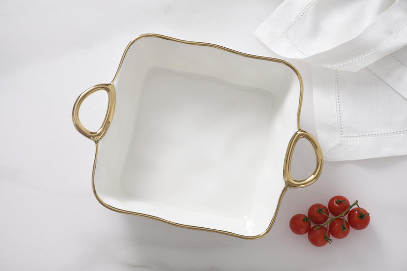 Pampa Bay - Golden Handles Square Baking Dish - Limolin 