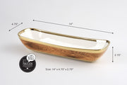 Pampa Bay - Madera Deep rectangular server - Limolin 
