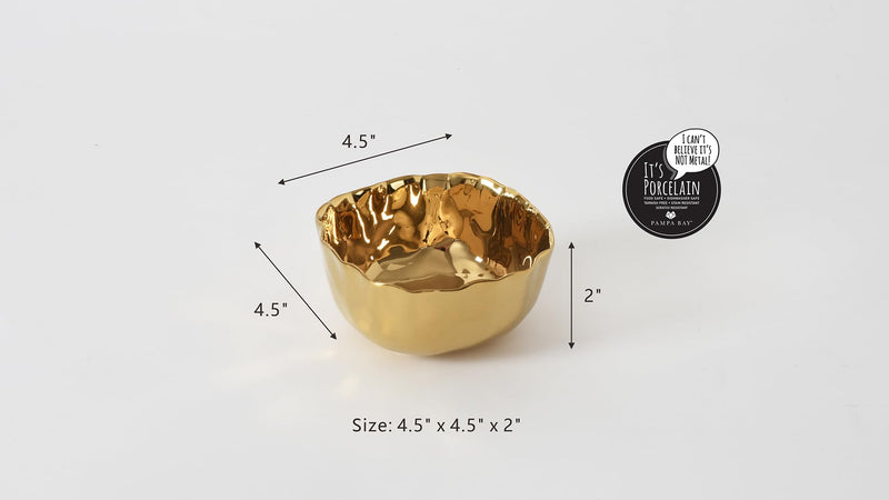 Pampa Bay - Portofino Gold Snack Bowl - Limolin 