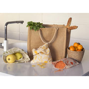 Pebbly - Organic Food Bag Small-Red 15X20cm Cotton - Limolin 