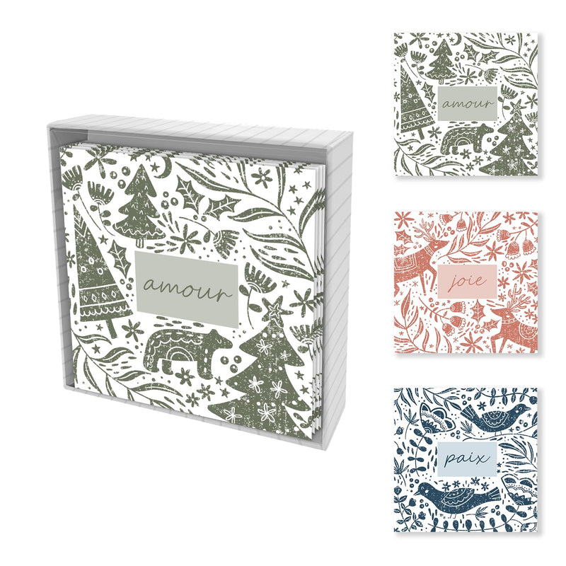 Pierre Belvedere - X-Mas Card Set of 12 - Drawings - Limolin 