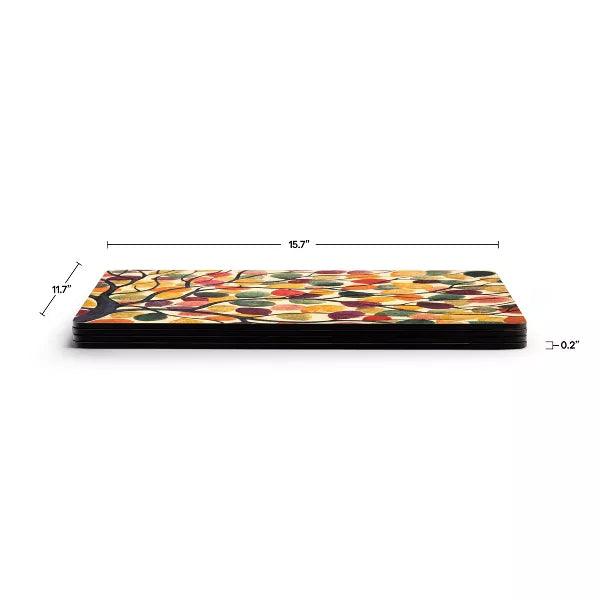 Pimpernel - Dancing Branches Set of 4 Placemats | 15.7 x 11.7 Inches - Limolin 