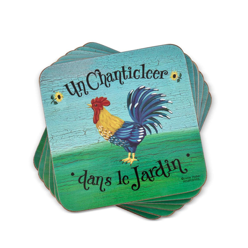 Pimpernel - Dans Le Jardin Set of 6 Coasters | 4 x 4 Inches - Limolin 