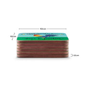 Pimpernel - Dans Le Jardin Set of 6 Coasters | 4 x 4 Inches - Limolin 