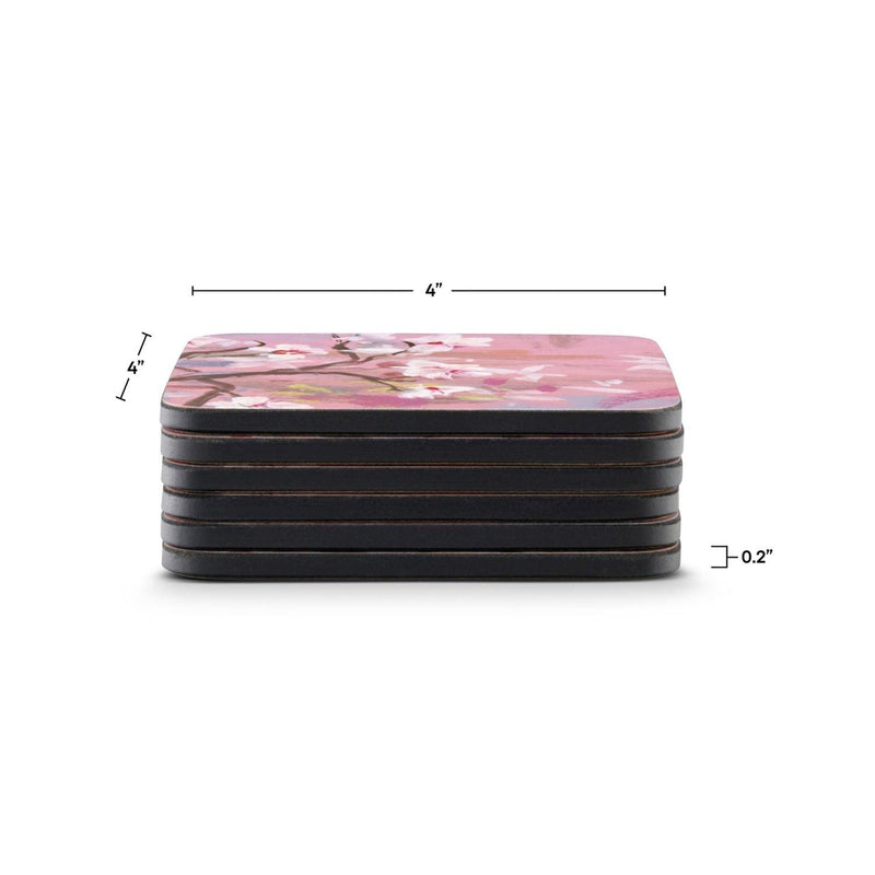 Pimpernel - Emerging I Set of 6 Coasters | 4 x 4 Inches - Limolin 