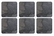 Pimpernel - Midnight Slate Set of 6 Coasters | 4 x 4 Inchs - Limolin 