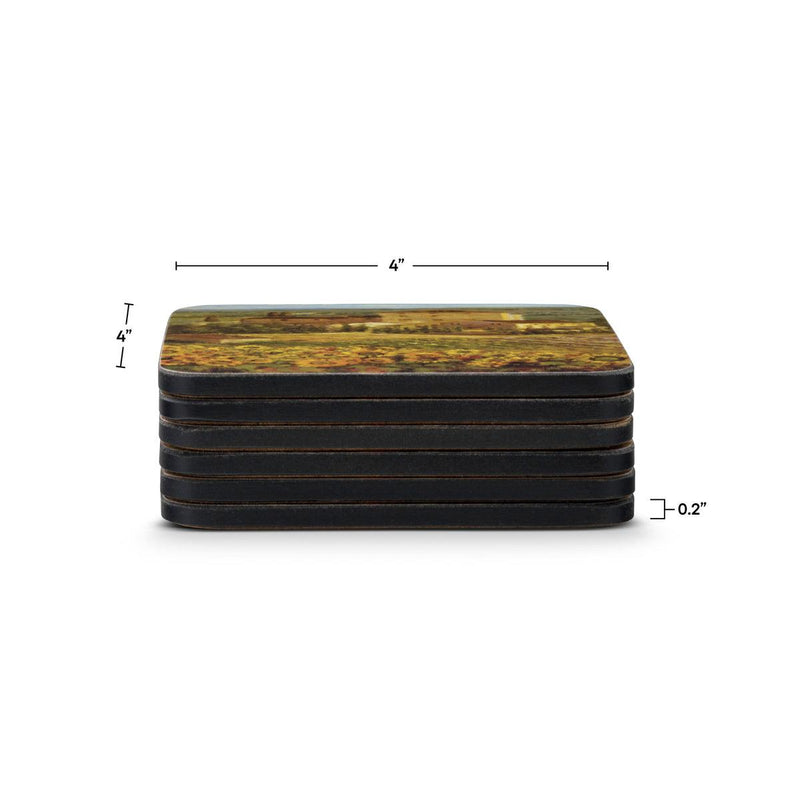 Pimpernel - Tuscany Set of 6 Coasters | 4 x 4 Inches - Limolin 