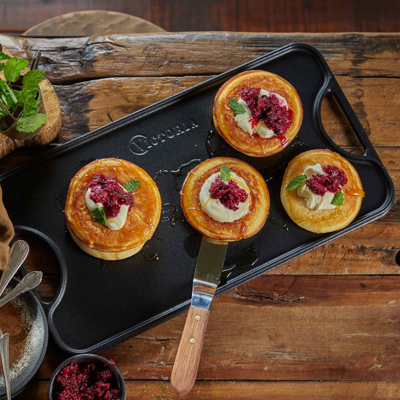 Victoria - Reversible Cast Iron Griddle - 47 x 25 cm
