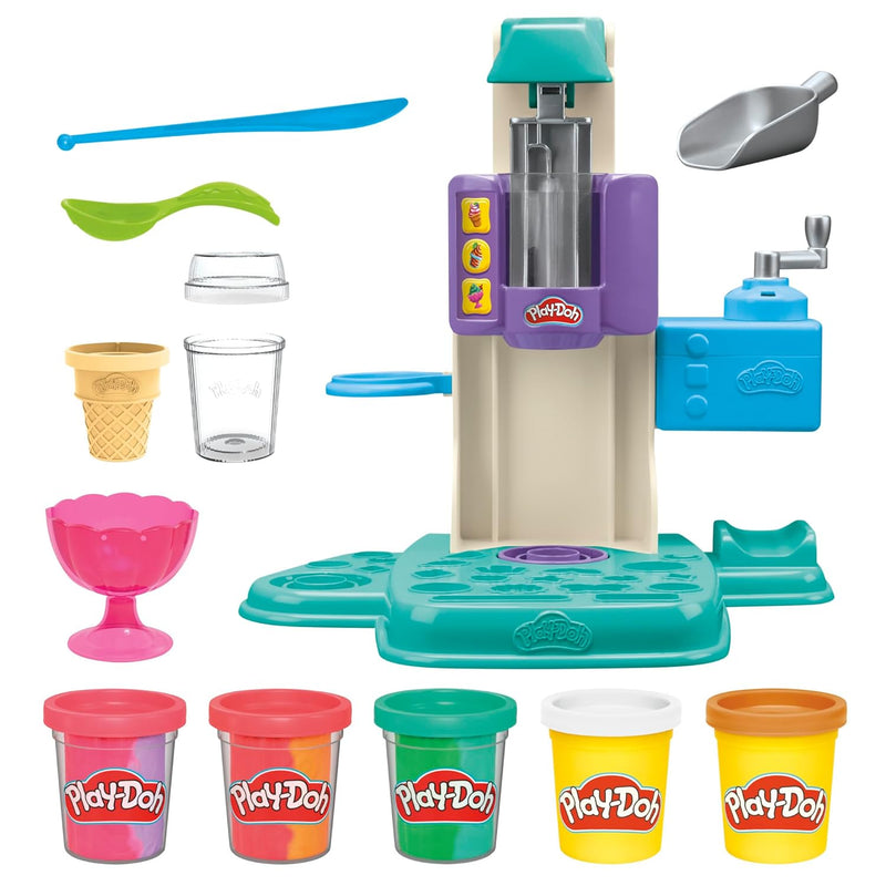 Play-Doh - Rainbow Swirl Ice Cream Playset - Limolin 