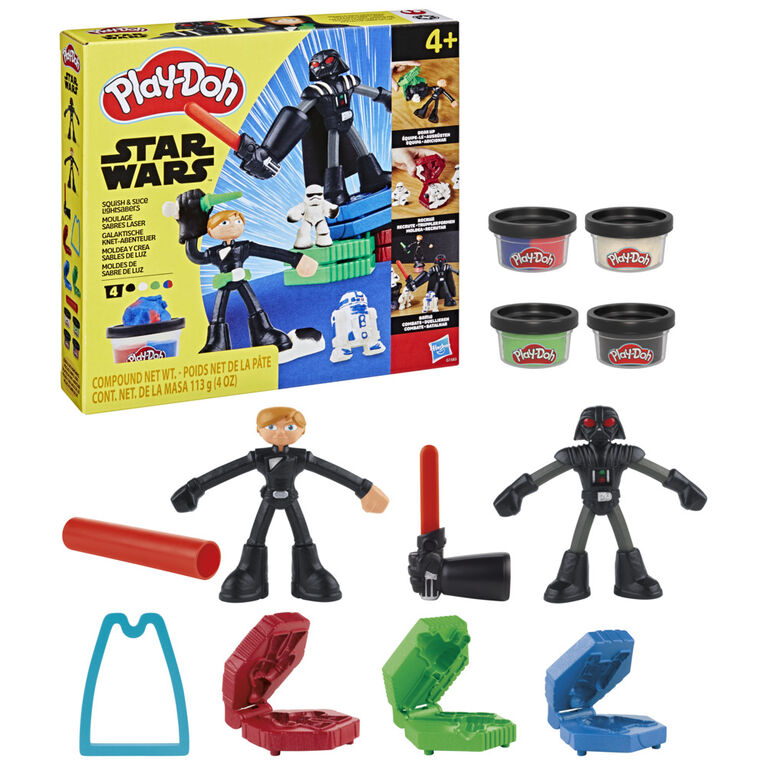 Play-Doh - Star Wars - Squish And Slice Lightsabers - Limolin 